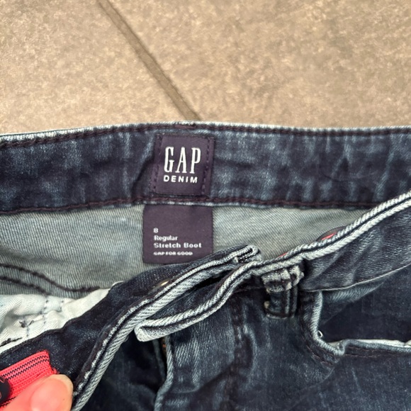 Girl’s GAP Regular Stretch Bootcut Jeans (3 pair) in Size 8 - Picture 3 of 4